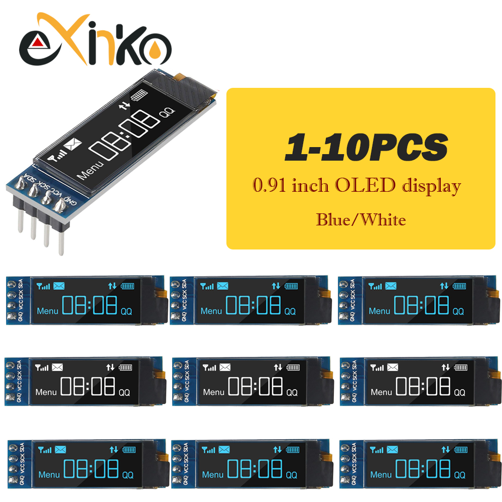 I2C Lcd Display - 1-10pcs 0.91 inch OLED Display Module
