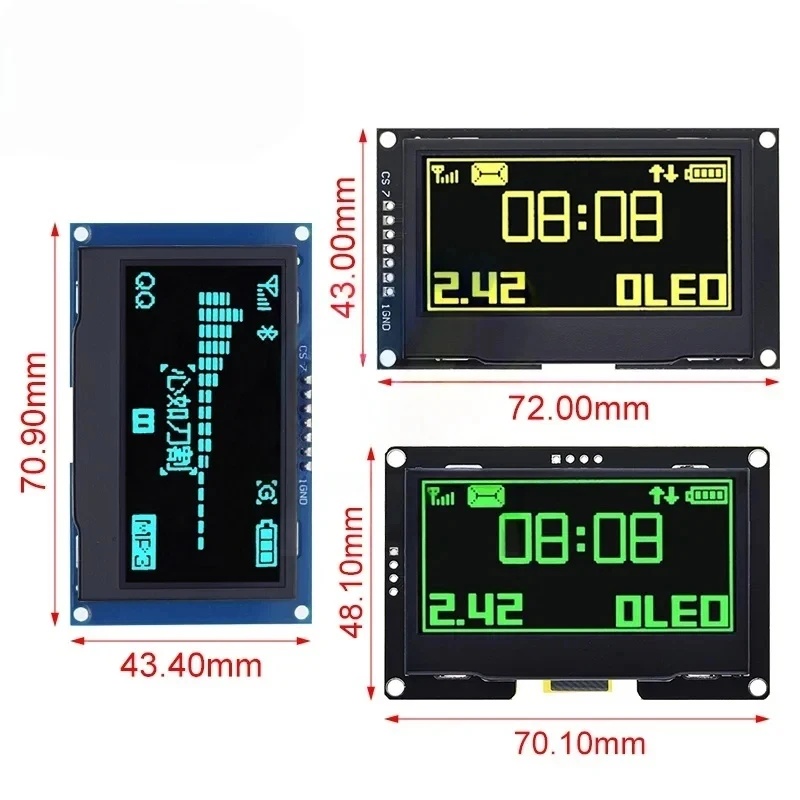 2.42 Inch 2.42 OLED Display Mo - đánh giá và giá I2C Lcd Display