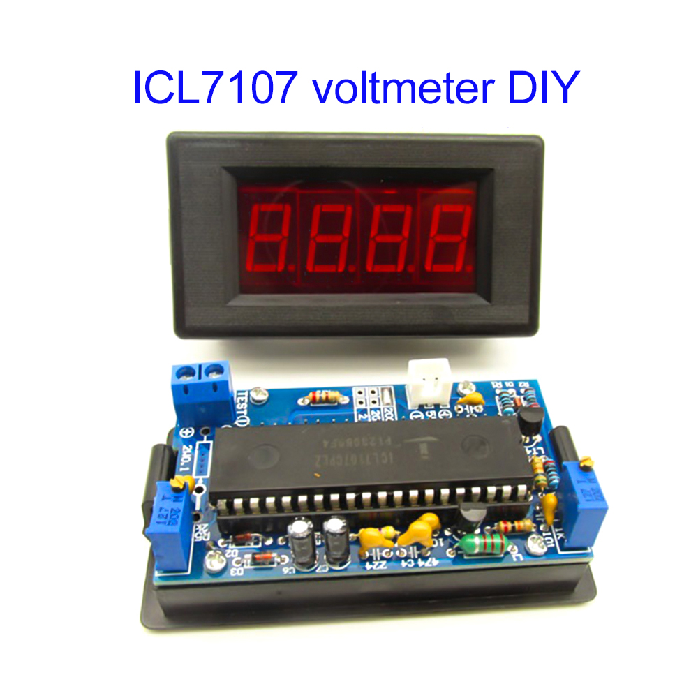 ICL7107 Voltmeter DIY Kit Part - đánh giá và giá Diy Electronics Project Kit