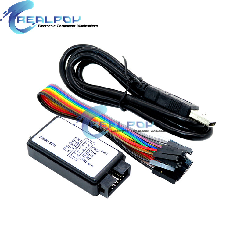 USB Logic Analyzer 24MHz 8 Cha - đánh giá và giá Diy Electronics Project Kit