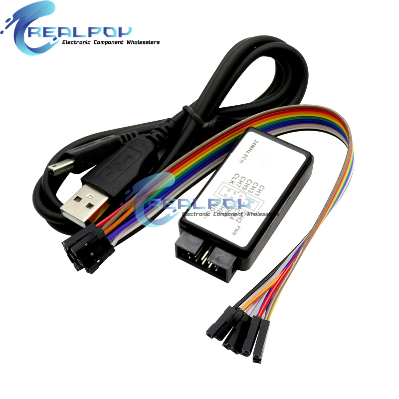 USB Logic Analyzer 24MHz 8 Cha - đánh giá và giá Diy Electronics Project Kit