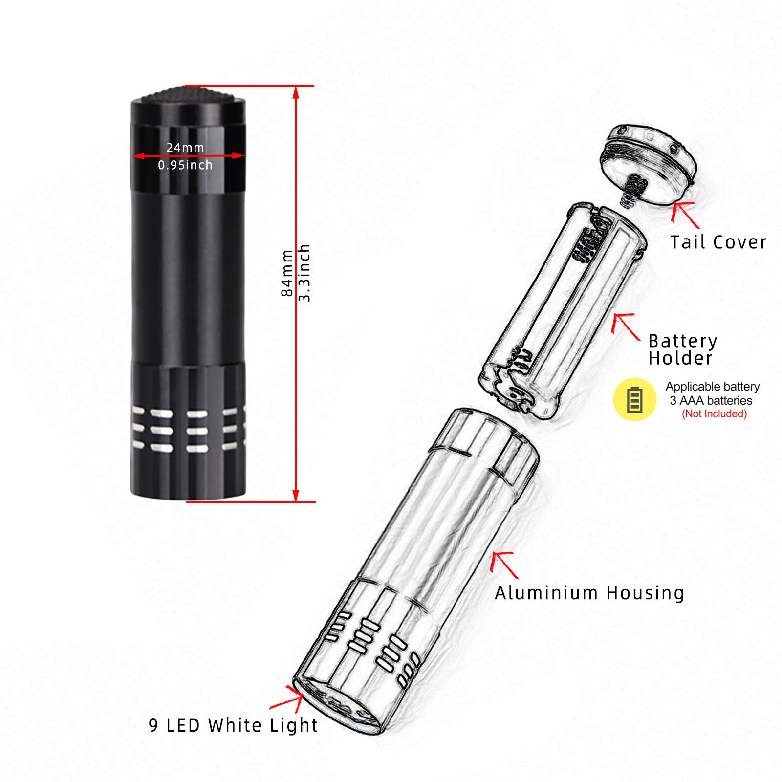 20pcs Customize Flashlight Log - đánh giá và giá Diy Halloween Electronics