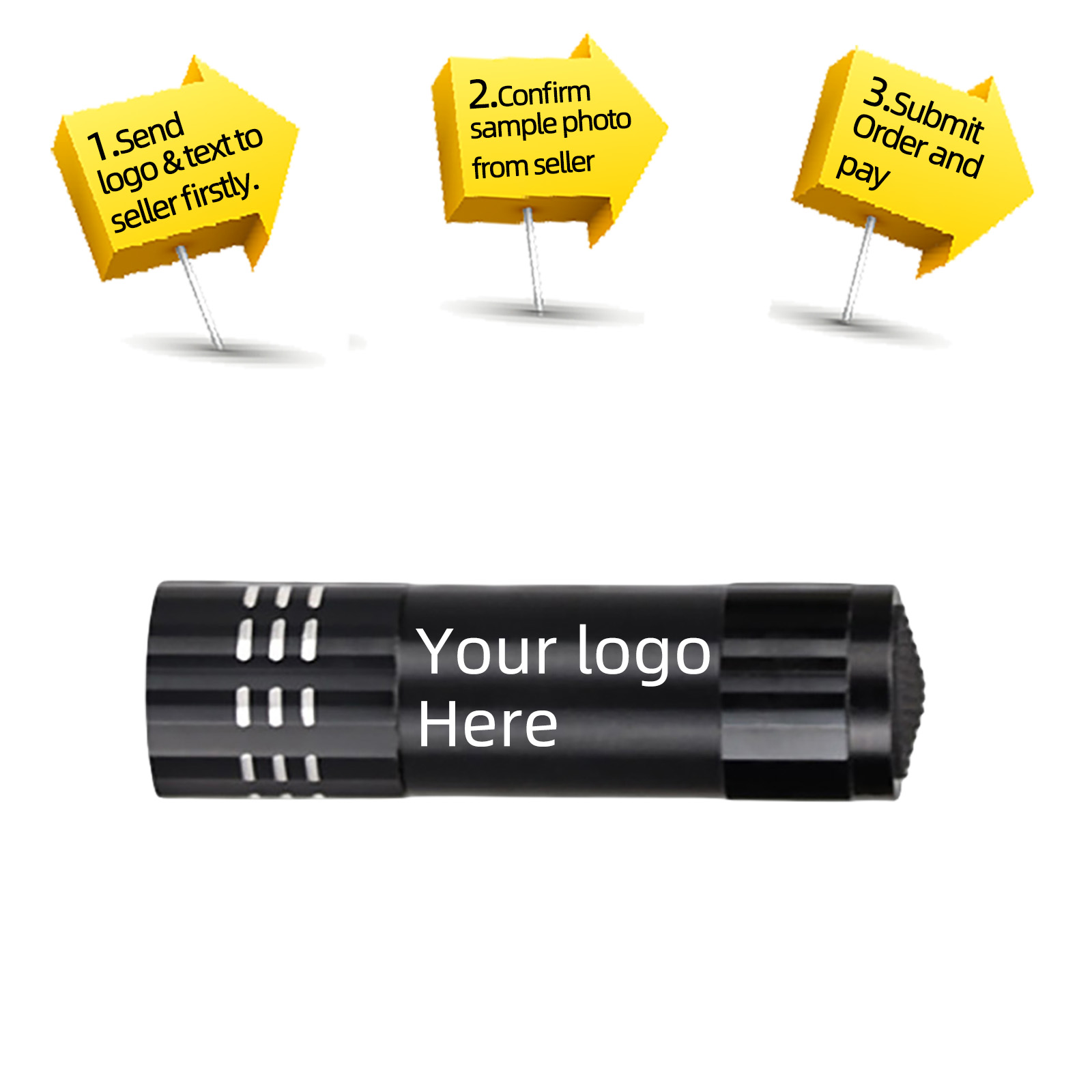 20pcs Customize Flashlight Log - đánh giá và giá Diy Halloween Electronics