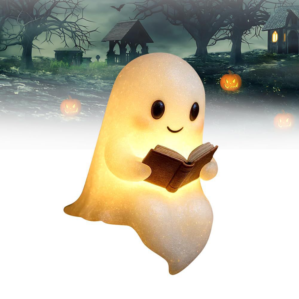 New Cute Ghost Reading Book La - đánh giá và giá Diy Halloween Electronics