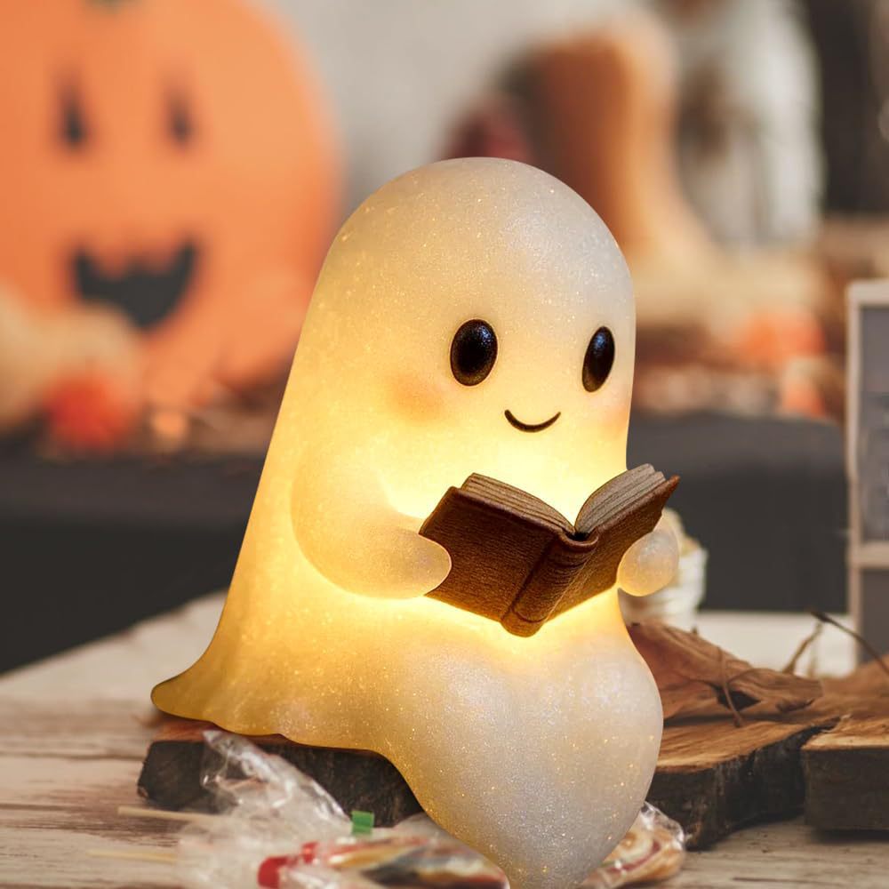 New Cute Ghost Reading Book La - đánh giá và giá Diy Halloween Electronics
