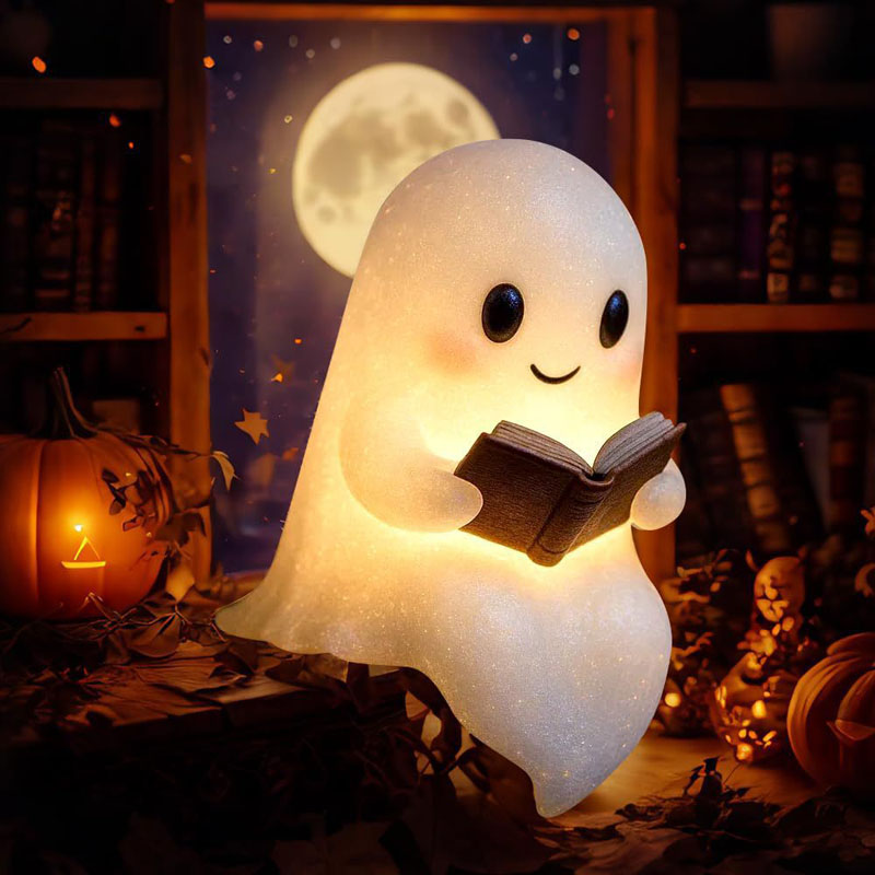 New Cute Ghost Reading Book La - đánh giá và giá Diy Halloween Electronics