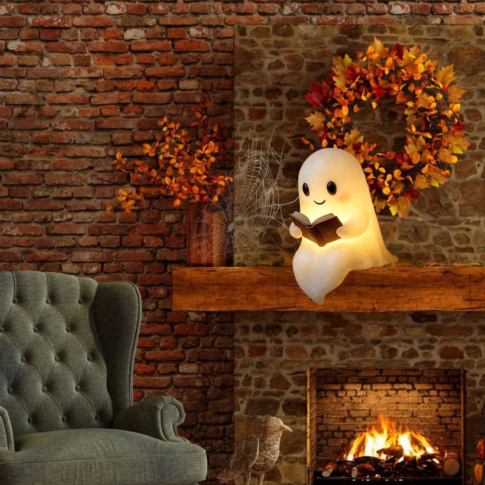 New Cute Ghost Reading Book La - đánh giá và giá Diy Halloween Electronics