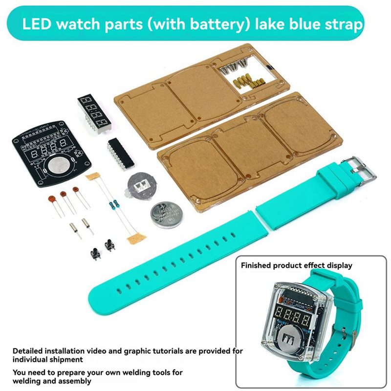 2X DIY Watch LED Watch Electro - đánh giá và giá Diy Electronics Project Kit