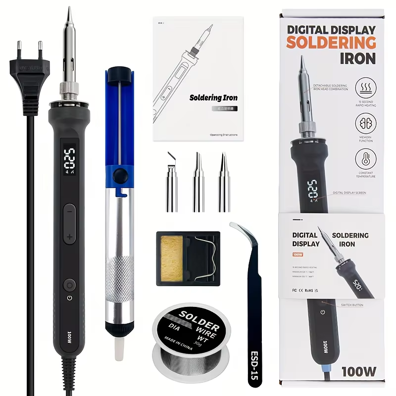 100W Digital Soldering Iron Ki - đánh giá và giá Diy Electronics Circuits