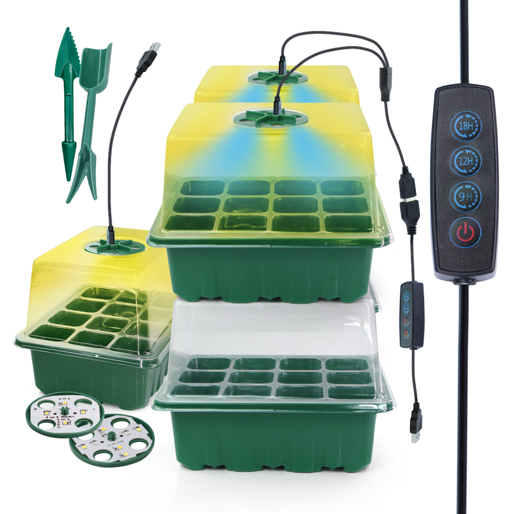 LED Nursery Pots with Grow Lig - đánh giá và giá Led Assortment Kit