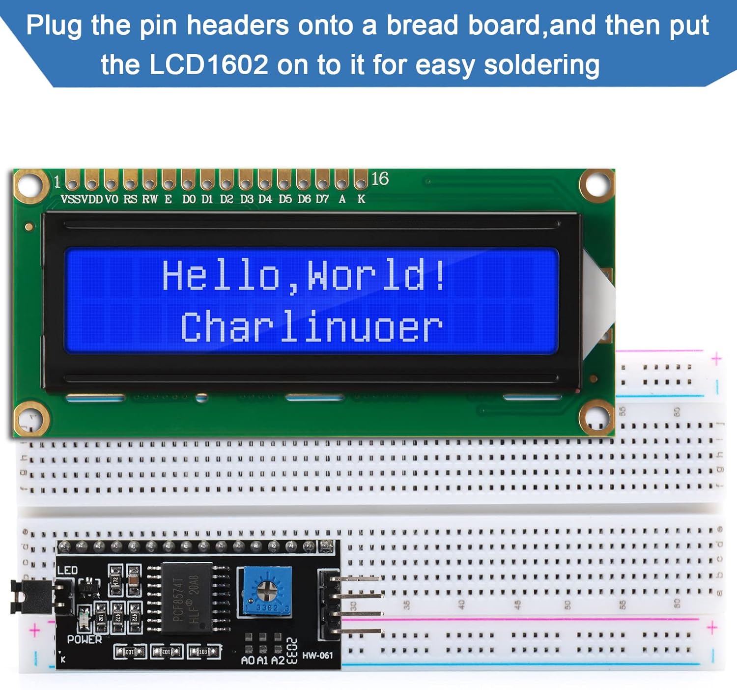 1Set 1602 LCD 20*4 Blue Screen - đánh giá và giá I2C Lcd Display