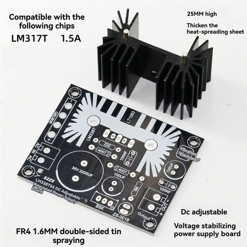 M52K-LM317 Adjustable Linear R - đánh giá và giá Diy Electronics Filament
