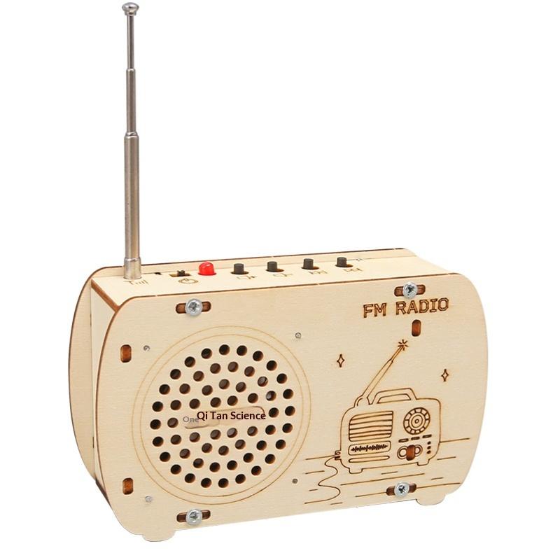 DIY Wooden FM Radio Kit Vintag - đánh giá và giá Diy Electronics Projects For Kids