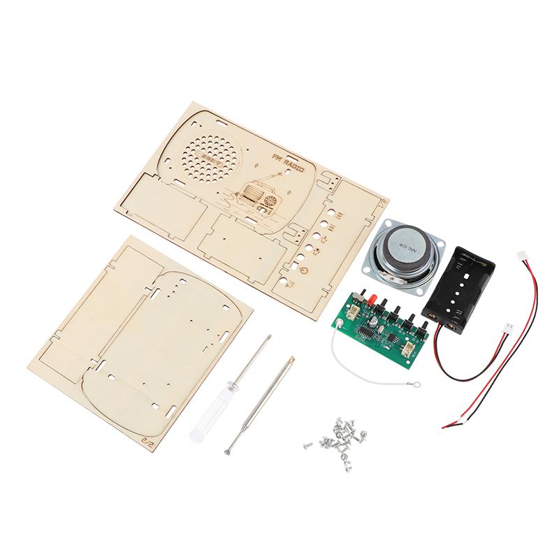DIY Wooden FM Radio Kit Vintag - đánh giá và giá Diy Electronics Projects For Kids