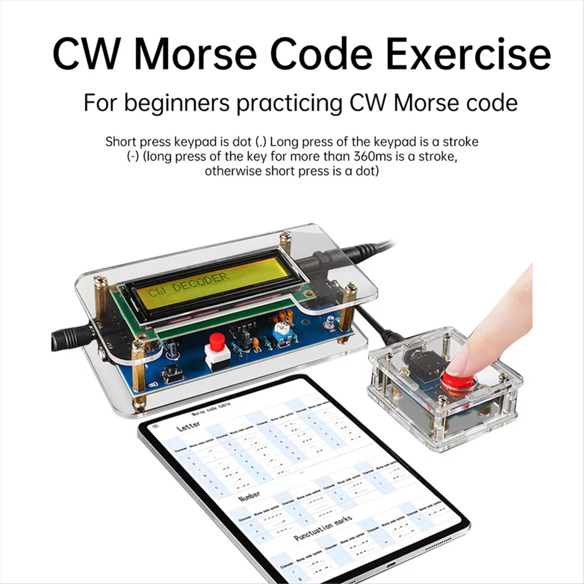 HDL DC9V CW Morse Code Decoder - đánh giá và giá Diy Electronics Circuits