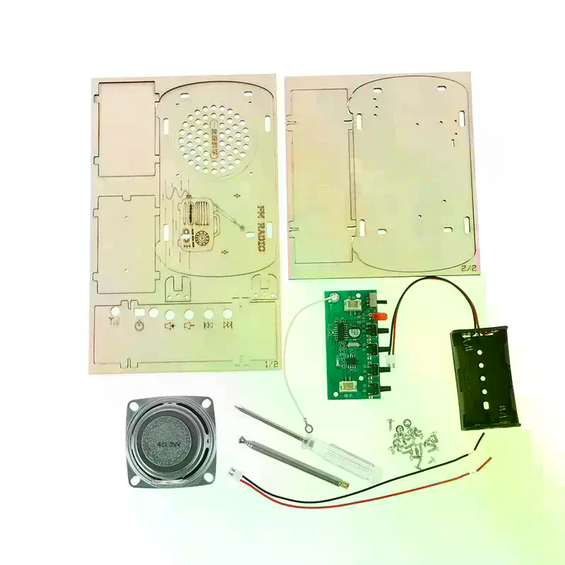 /Cna/DIY Wooden FM Radio Kit V - đánh giá và giá Diy Electronics Projects For Kids